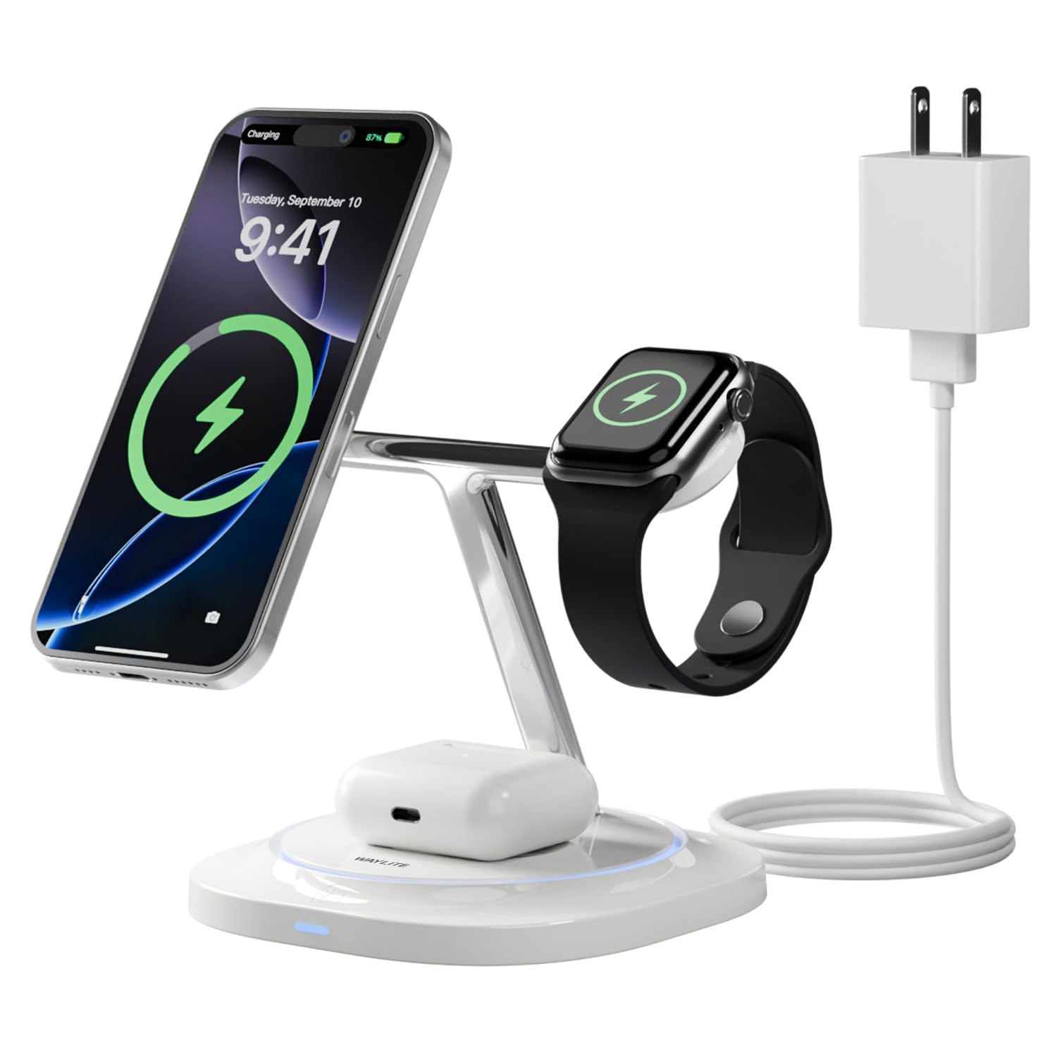 Amazon.com: 3 in 1 Magnetic Wireless Charger for Apple - Fast